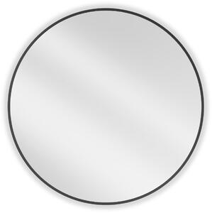 Mexen Loft lustro łazienkowe okragłe 80 cm, rama czarna - 9850-080-080-000-70
