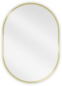 Mexen Loft lustro łazienkowe owalne 70 x 50 cm, rama złota - 9851-070-050-000-50