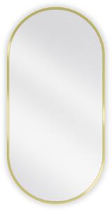 Mexen Loft lustro łazienkowe owalne 90 x 45 cm, rama złota - 9851-090-045-000-50