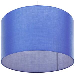 Lampa wisząca niebieska klasyczna z abażurem materiałowa Dulce Beliani