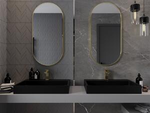 Mexen Loft lustro łazienkowe owalne 100 x 50 cm, rama złota - 9851-100-050-000-50