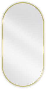Mexen Loft lustro łazienkowe owalne 100 x 50 cm, rama złota - 9851-100-050-000-50