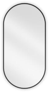 Mexen Loft lustro łazienkowe owalne 90 x 45 cm, rama czarna - 9851-090-045-000-70