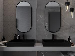Mexen Loft lustro łazienkowe owalne 100 x 50 cm, rama czarna - 9851-100-050-000-70