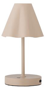 Beżowa lampa stołowa LED ze ściemniaczem i metalowym kloszem (wysokość 28 cm) Lianna – Bloomingville
