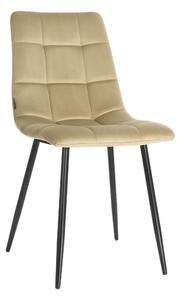Krzesło tapicerowane BRUNO velvet beżowe