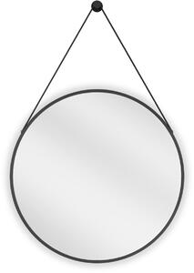 Mexen String lustro łazienkowe okragłe 60 cm, rama czarna - 9854-060-060-000-70