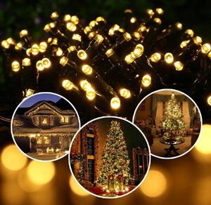 Bożonarodzeniowe lampki dekoracyjne 100 LED 8m ciepłe - 8m