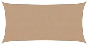 Żagiel przeciwsłoneczny, 160 g/m², kolor taupe, 3x6 m, hdpe