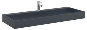 Umywalka, 120x46x11 cm, kompozyt mineralny/marmurowy, antracyt