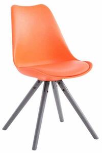 Krzesła Miller pomarańczowe