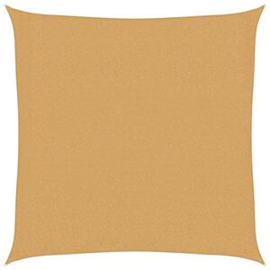 Żagiel przeciwsłoneczny, 160 g/m², piaskowy, 2,5x2,5 m, hdpe