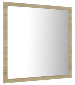 Lustro Åazienkowe LED, kolor dÄ b sonoma, 40x8,5x37 cm, akryl