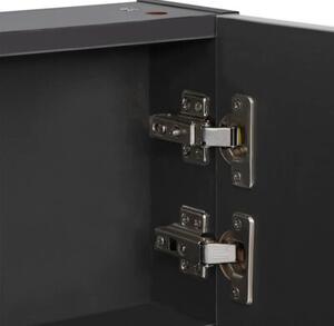 Szafka łazienkowa z lustrem i LED, 89x14x62 cm