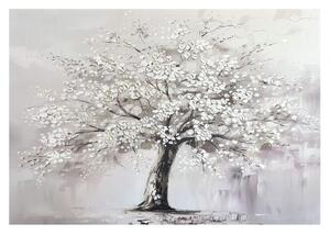Obraz z ręcznie malowanymi elementami 70x100 cm White Tree – Styler