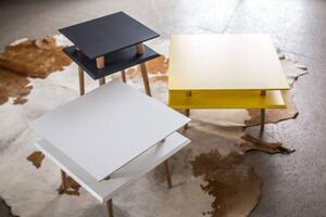 SQUARE Coffee Table 55x55x45cm Zielony Butelkowy