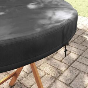 Elegancki pokrowiec na stół ogrodowy 102x102 cm, czarny, materiał oxford 210d