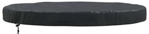 Elegancki pokrowiec na stół ogrodowy 102x102 cm, czarny, materiał oxford 210d