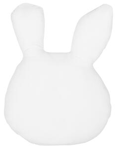 Poduszka dla dzieci królik do pokoju dziecięcego czarno-biała Kanpur Beliani