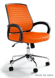 Fotel biurowy AWARD pomarańczowy UNIQUE