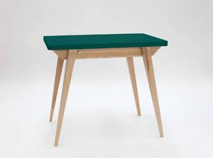 Stół ENVELOPE Rozkładany 90x65cm Zielony Butelkowy