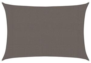 Żagiel przeciwsłoneczny, 160 g/m², antracytowy, 3x4 m, hdpe