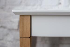 MIMO stolik konsolowy z półką 85x35 cm - biały