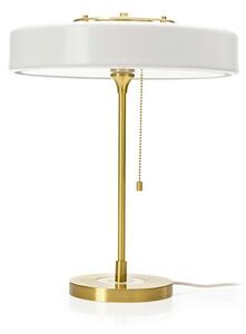 Gabinetowa lampa nowoczesna ARTE stojąca na stół biała złota - biały