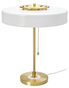 Gabinetowa lampa nowoczesna ARTE stojąca na stół biała złota - biały