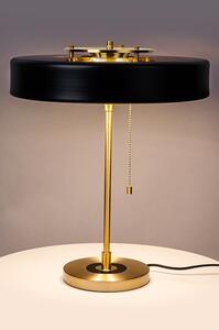 Nowoczesna lampa biurkowa ARTE do gabinetu czarna złota