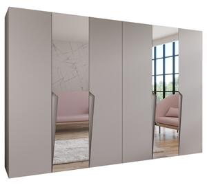 Szafa uchylna otwierana Piano 2 300 (2x150) wys. 202 cm kaszmir + u. kaszmir