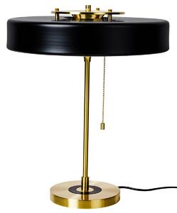 Nowoczesna lampa biurkowa ARTE do gabinetu czarna złota - czarny