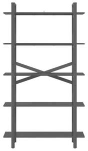Półka na książki czarny dąb 100 x 33,5 x 178 cm