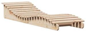 Leżaki, 2 szt., 205x60x31,5 cm, lite drewno sosnowe