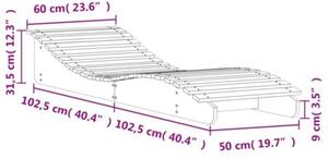 Leżaki, 2 szt., 205x60x31,5 cm, lite drewno sosnowe