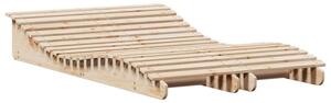Leżaki, 2 szt., 205x60x31,5 cm, lite drewno sosnowe