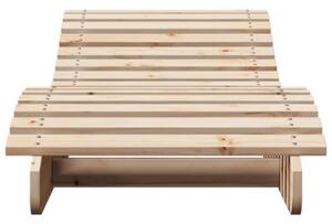 Leżaki, 2 szt., 205x60x31,5 cm, lite drewno sosnowe