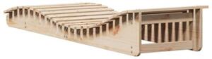 Leżaki, 2 szt., 205x60x31,5 cm, lite drewno sosnowe