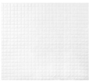 Kołdra poliestrowa biała lekkie wypełnienie pikowana 220 x 240 cm Annapurna Beliani