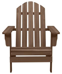 Fotel ogrodowy, drewniany, brązowy