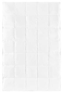 Kołdra całoroczna bawełniana puchowa 135 x 200 cm dwuwarstwowa biała Kabru Beliani