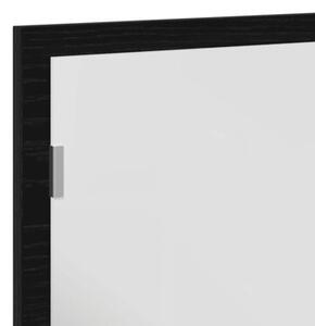 Lustro Åazienkowe z oÅwietleniem LED, czarny dÄ b, 60x8,5x37 cm