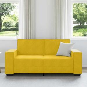 Sofa 2-osobowa, Å¼Ã³Åta, 180x78x84 cm, tapicerowana aksamitem