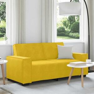 Sofa 2-osobowa, Å¼Ã³Åta, 180x78x84 cm, tapicerowana aksamitem