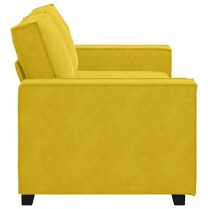 Sofa 2-osobowa, Å¼Ã³Åta, 180x78x84 cm, tapicerowana aksamitem