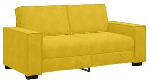 Sofa 2-osobowa, Å¼Ã³Åta, 180x78x84 cm, tapicerowana aksamitem