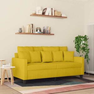 Sofa 2-osobowa, Å¼Ã³Åta, 140 cm, tapicerowana aksamitem