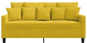 Sofa 2-osobowa, Å¼Ã³Åta, 140 cm, tapicerowana aksamitem