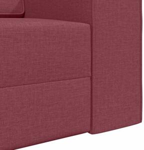 Sofa bed czerwone wino 245 x 78 x 77 cm aksamit