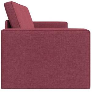 Sofa bed czerwone wino 245 x 78 x 77 cm aksamit